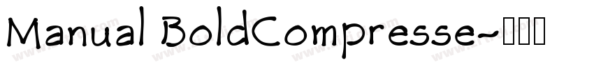Manual BoldCompresse字体转换